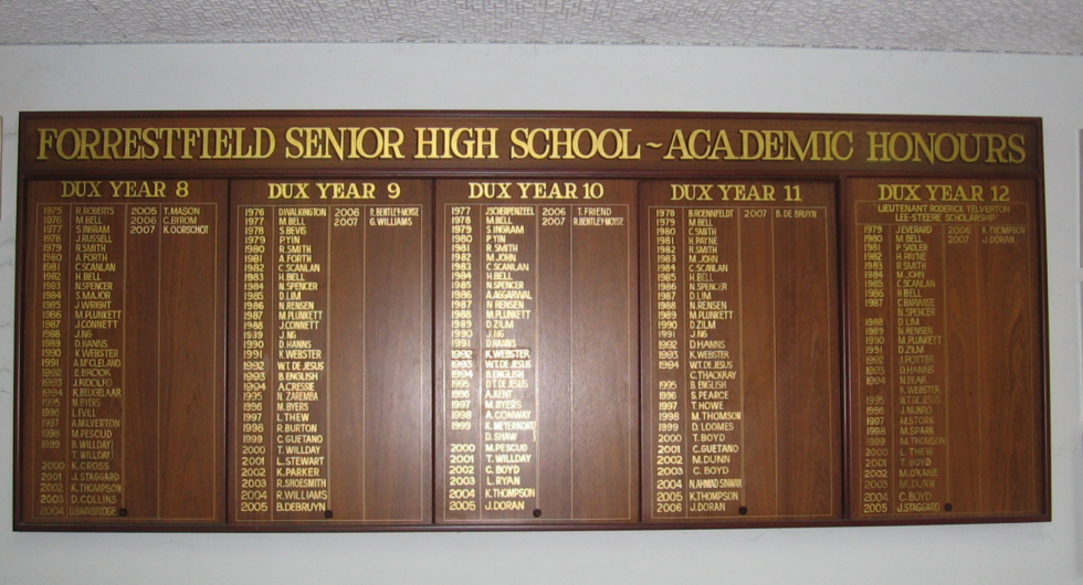 Gold Leaf Honour Boards - All Signs WA